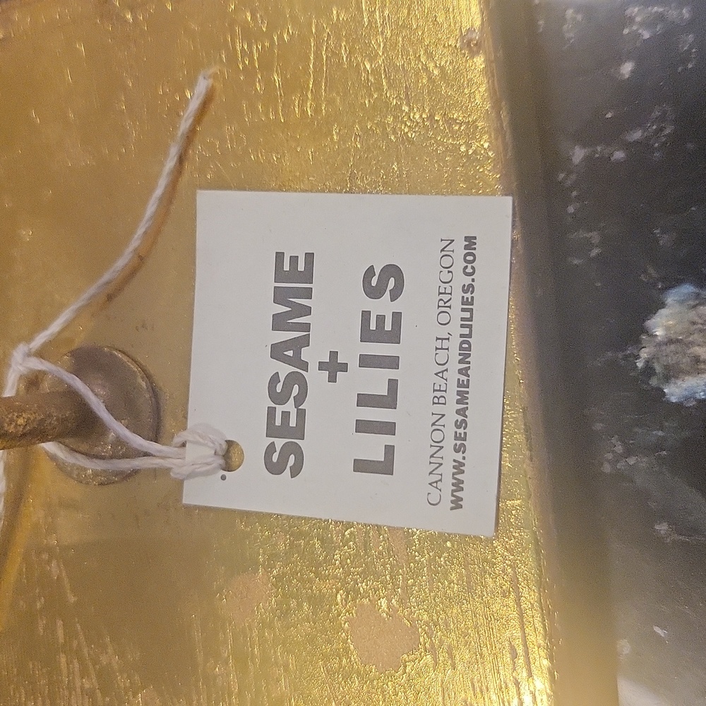 Creative co-op decorative Agate Stone slice on metal stand - Picture 3 of 5
